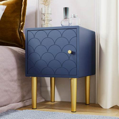 Handcrafted Solid Wood Bedside Table – Natural Oak/Nut/Beech Nightstand with Drawer or Open Shelf – Minimalist Bedroom Furniture for Storage & Lamp - Tarteebstudio
