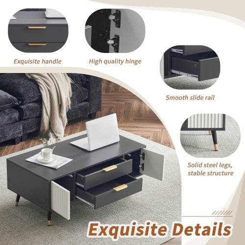 Affordable Particleboard Coffee Table – Modern MDF Living Room Table with Sturdy Design – Available in Multiple Colors & Sizes - Tarteebstudio