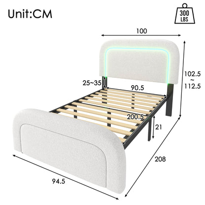 Solid Wood Bed Frame Without Mattress – Queen/King Size Natural Wooden Bed Base with Slats – Sturdy Platform Bed Frame for Any Bedroom Style - Tarteebstudio
