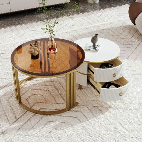 Affordable Fiberboard Coffee Table – Modern MDF Living Room Table with Sturdy Design – Available in Multiple Finishes & Space-Saving Sizes - Tarteebstudio