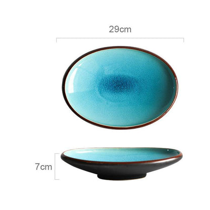 Japanese Style Creative Ceramic Tableware Set – Handcrafted Dish Plates, Bowls & Cups | Elegant, Microwave & Dishwasher Safe – Ideal for Sushi, Ramen, Rice & Everyday Dining - Tarteebstudio