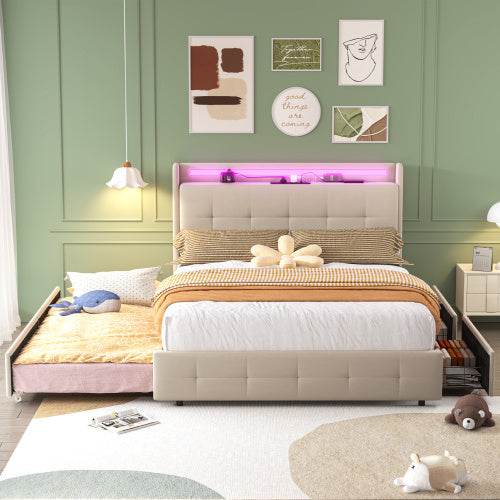 Wood, Metal, Bed Frame - Tarteebstudio