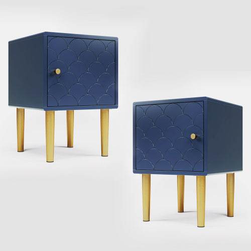 Handcrafted Solid Wood Bedside Table – Natural Oak/Nut/Beech Nightstand with Drawer or Open Shelf – Minimalist Bedroom Furniture for Storage & Lamp - Tarteebstudio