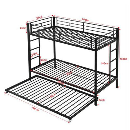 Heavy-Duty Metal Bunk Beds – Space-Saving Loft Bed for Kids, Teens & Adults – Durable Steel Frame Twin Over Twin or Full Over Full Bed - Tarteebstudio