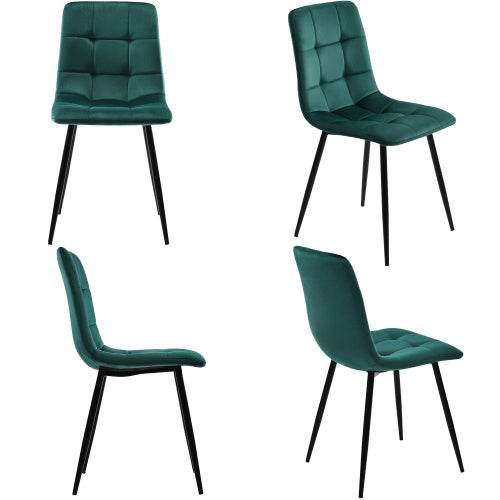 Esstisch-Set aus Faserplatten mit 4 Stühlen – Modernes MDF Küchentisch-Set | Platzsparendes Diningset für Esszimmer, Küche oder Wohnraum – Inklusive 4 Sitzmöbel im natürlichen oder modernen Design - Tarteebstudio