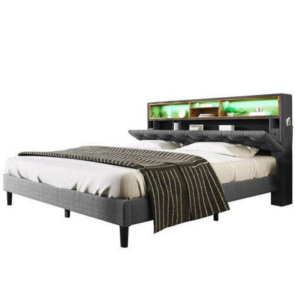 Massivholz-Bettgestell 140x200 cm – Naturbelassenes Holzbett ohne Boxspring | Stabiler Bettrahmen aus Eiche, Buche oder Kiefer – Ideal für Schlafzimmer & Gästezimmer - Tarteebstudio