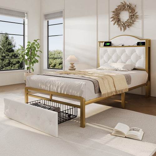 Lattenrost mit stabilem Metallgestell – Verstellbarer Federholzrahmen für 90x200 bis 180x200 cm | Ideal für gesunden Schlaf, Boxspring, Doppelbett oder Einzelbett - Tarteebstudio