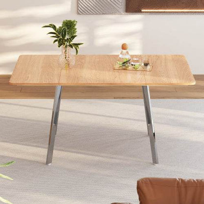 Modern Minimalist Fiberboard Dining Table – Sleek MDF Kitchen & Dining Table in Various Sizes – Space-Saving Design for Small & Large Rooms - Tarteebstudio