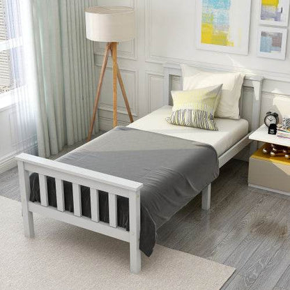 Handcrafted Solid Wood Bed Frame – Queen/King Size Natural Wooden Bed Base with Lattenrost Support – Sturdy Platform Bed Frame for Any Mattress Type - Tarteebstudio