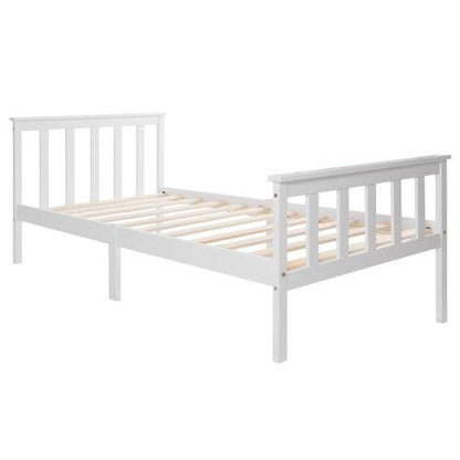 Handcrafted Solid Wood Bed Frame – Queen/King Size Natural Wooden Bed Base with Lattenrost Support – Sturdy Platform Bed Frame for Any Mattress Type - Tarteebstudio