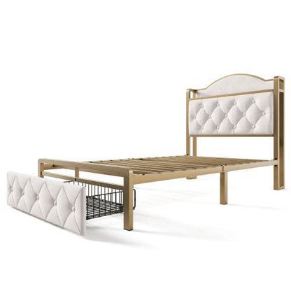 Lattenrost mit stabilem Metallgestell – Verstellbarer Federholzrahmen für 90x200 bis 180x200 cm | Ideal für gesunden Schlaf, Boxspring, Doppelbett oder Einzelbett - Tarteebstudio