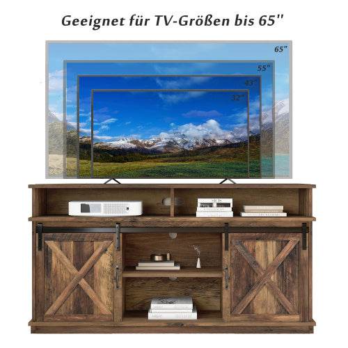 Extra Large TV Cabinet with Particleboard Construction – Modern MDF Entertainment Center with Adjustable Shelves & Cable Management – Ideal for Living Room or Home Theater - Tarteebstudio