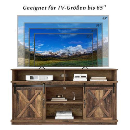Extra Large TV Cabinet with Particleboard Construction – Modern MDF Entertainment Center with Adjustable Shelves & Cable Management – Ideal for Living Room or Home Theater - Tarteebstudio
