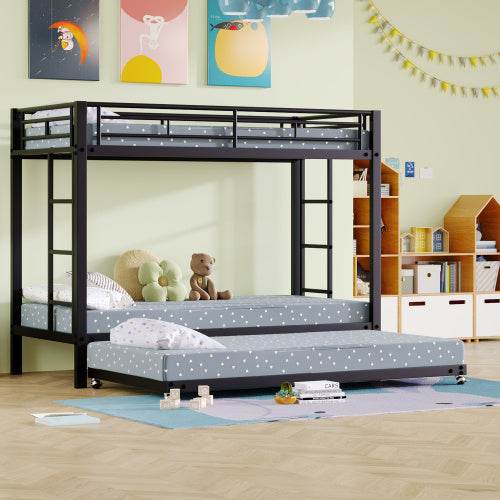 Heavy-Duty Metal Bunk Beds – Space-Saving Loft Bed for Kids, Teens & Adults – Durable Steel Frame Twin Over Twin or Full Over Full Bed - Tarteebstudio