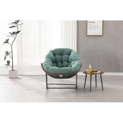 Robuste Metall-Schaukelstühle für Drinnen & Draußen – Bequeme Garten- und Wohnzimmer Stühle mit Polsterung, UV-beständig & Wetterfest – Ideal für Terrasse, Balkon & Wohnraum - Tarteebstudio