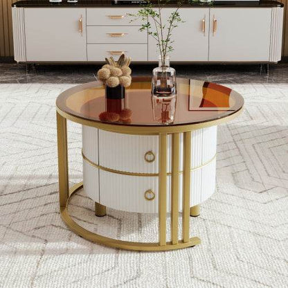 Affordable Fiberboard Coffee Table – Modern MDF Living Room Table with Sturdy Design – Available in Multiple Finishes & Space-Saving Sizes - Tarteebstudio