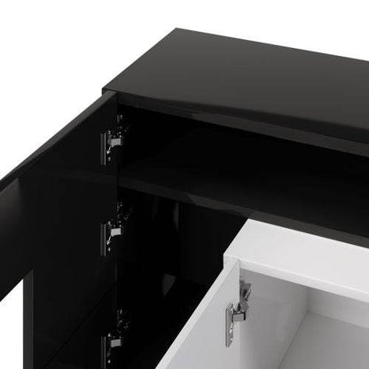Stilvoller TV-Schrank aus Faserplatten – Moderne HiFi-Anbauwand mit Ablagefächern & Schubladen – Ideal für Wohnzimmer & Heimkino - Tarteebstudio