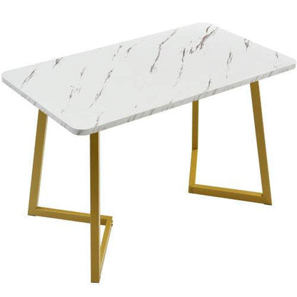 Affordable Fibreboard Dining Table Set – Modern Kitchen & Dining Room Table with 4 or 6 Chairs – MDF Table & Chairs for Home & Office Use - Tarteebstudio