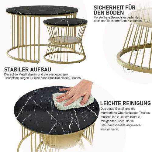 Modern Fiberboard Coffee Table – Affordable MDF Living Room Table with Sturdy Design – Space-Saving Beistelltisch in Various Finishes & Sizes - Tarteebstudio