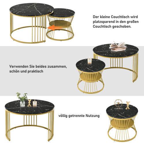 Modern Fiberboard Coffee Table – Affordable MDF Living Room Table with Sturdy Design – Space-Saving Beistelltisch in Various Finishes & Sizes - Tarteebstudio