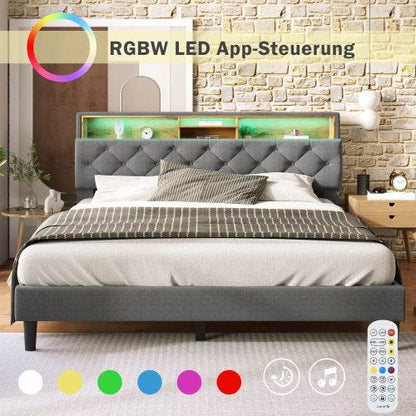 Natural Solid Wood Bed Frame – Queen/King Size Wooden Bed Base with Lattenrost – Durable Platform Bed Frame for Any Mattress Type | Handcrafted Bedroom Furniture - Tarteebstudio