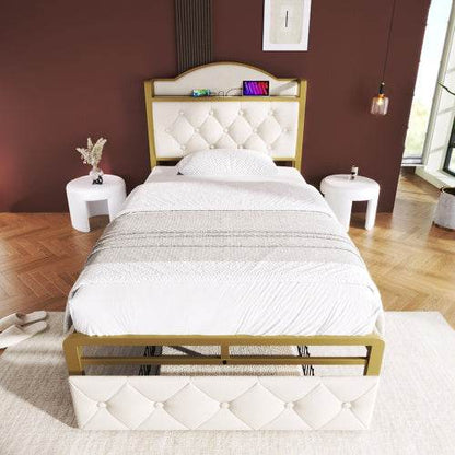Lattenrost mit stabilem Metallgestell – Verstellbarer Federholzrahmen für 90x200 bis 180x200 cm | Ideal für gesunden Schlaf, Boxspring, Doppelbett oder Einzelbett - Tarteebstudio