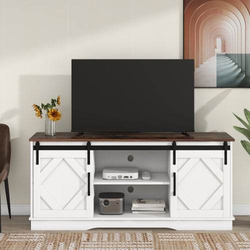 Affordable Particleboard TV Cabinet – Modern MDF Entertainment Unit with Adjustable Shelves & Cable Management – Ideal for Living Room or Home Theater - Tarteebstudio