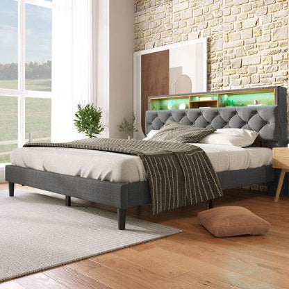 Massivholz-Bettgestell 140x200 cm – Naturbelassenes Holzbett ohne Boxspring | Stabiler Bettrahmen aus Eiche, Buche oder Kiefer – Ideal für Schlafzimmer & Gästezimmer - Tarteebstudio