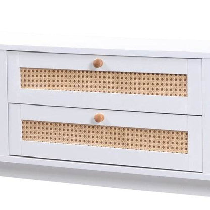 Affordable Particleboard TV Cabinet – Modern MDF Entertainment Center with Storage Shelves & Cable Management – Ideal for Living Room or Home Theater - Tarteebstudio