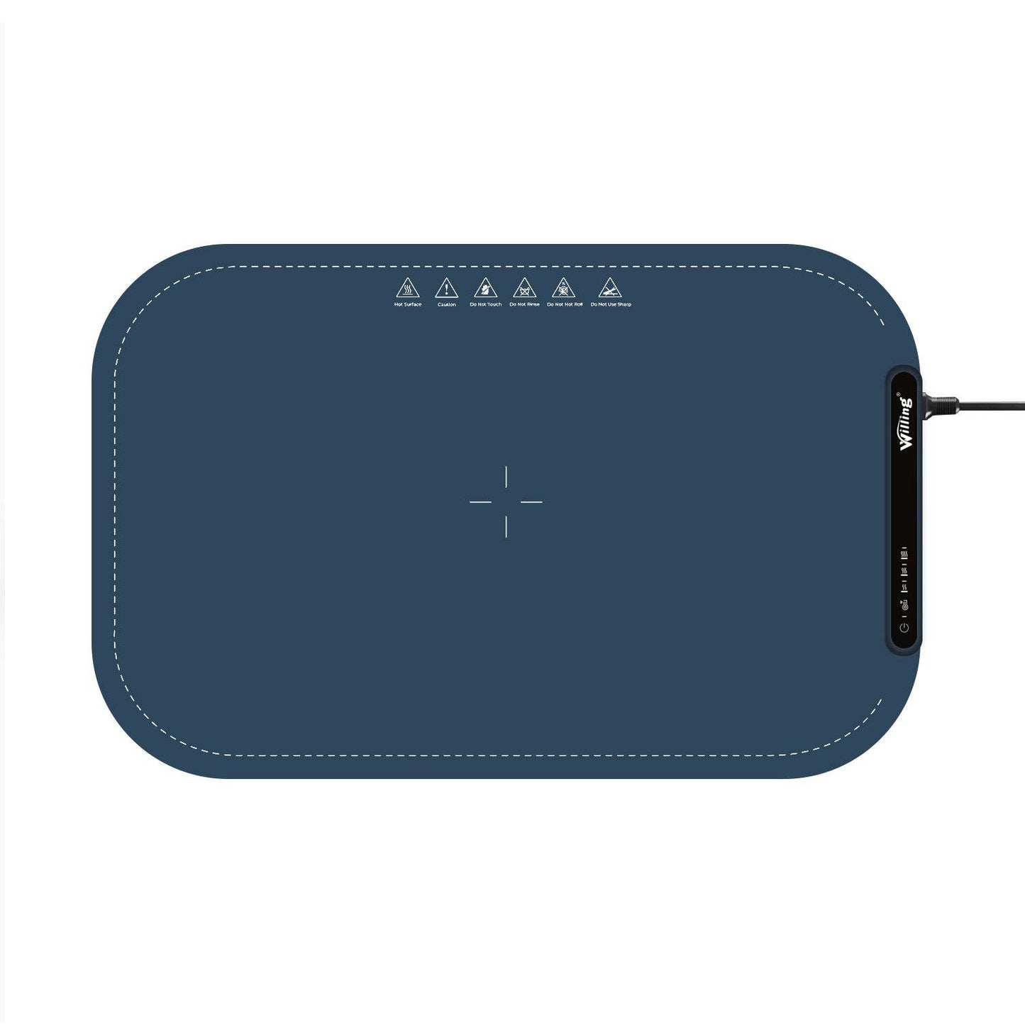 Willing 250W Food Warming Mat – 3 Temperature Settings | Portable Electric Warming Tray for Ceramics, Glass & Stainless Steel Dishes | Ideal for Buffet, Dinner, Party – Navy Blue - Tarteebstudio