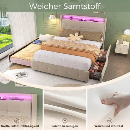 Wood, Metal, Bed Frame - Tarteebstudio